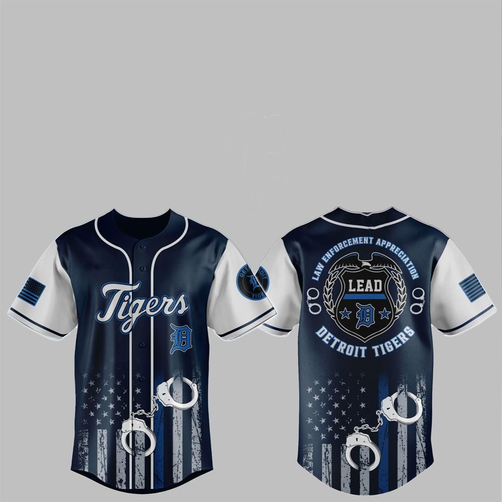 2025 Tigers Law Enforcement Appreciation Day Jersey - Grishko.com