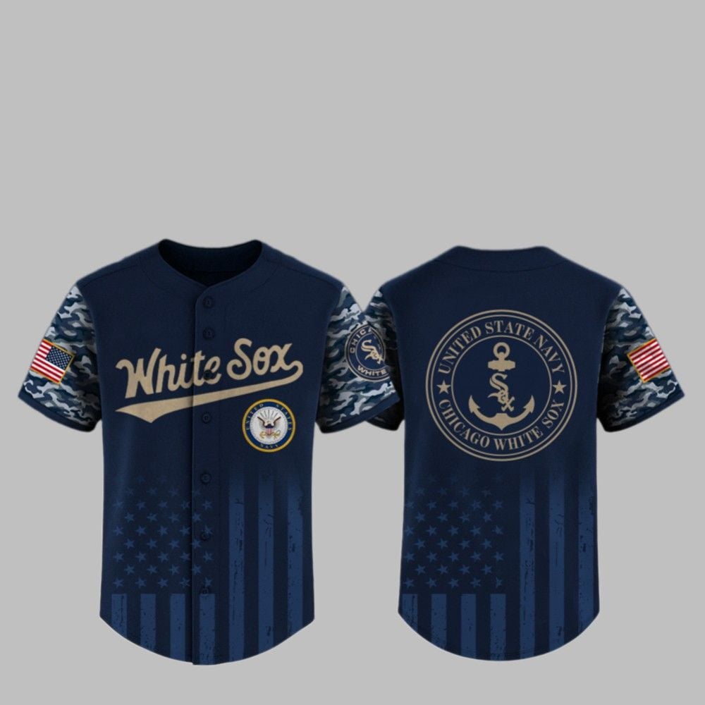 2025 White Sox US Navy Appreciation Night Jersey - Grishko.com