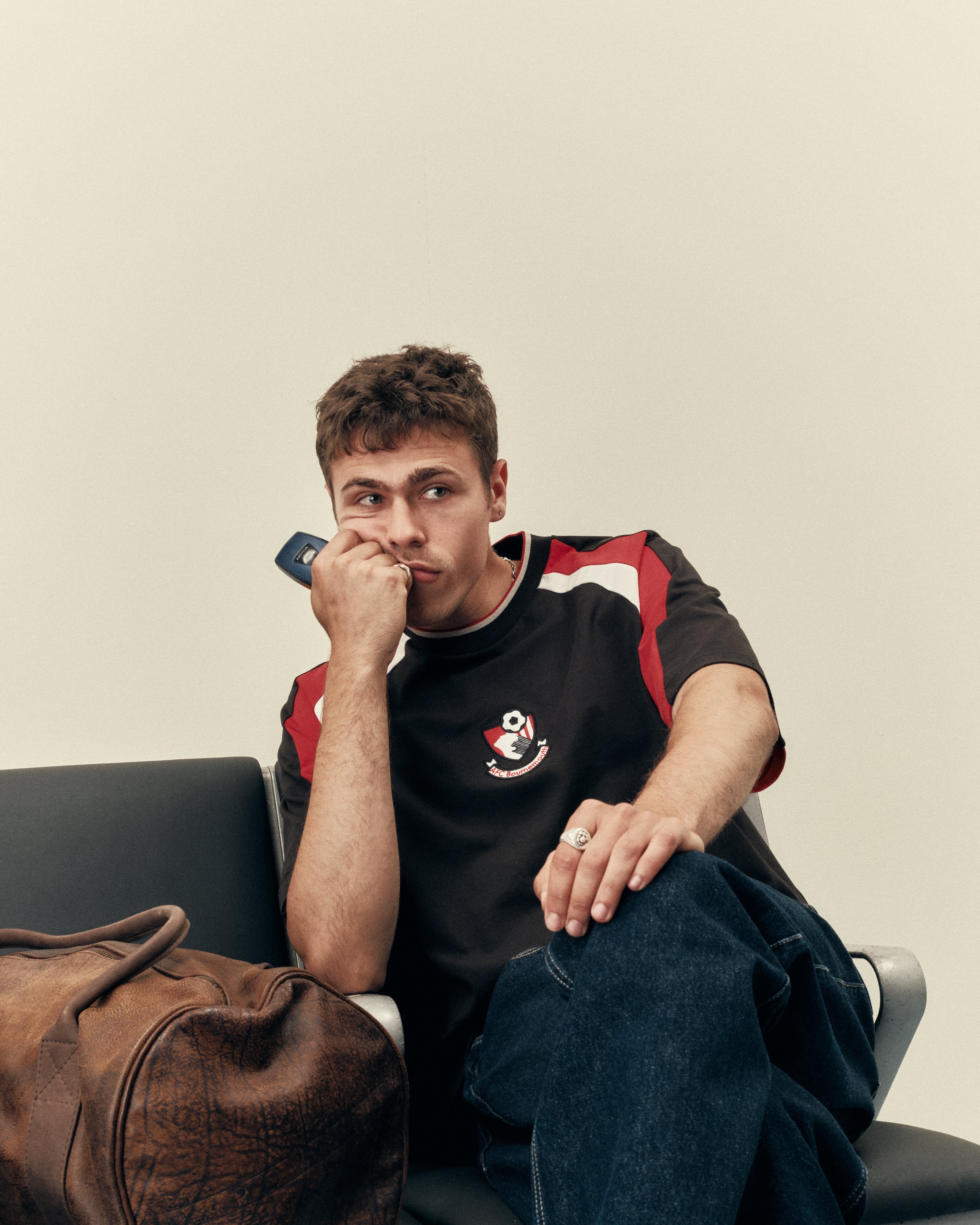 AFC Bournemouth 90s Heavyweight Panelled Tee Hoodie, Sweatshirt | CiraTrend.com (Image 4)