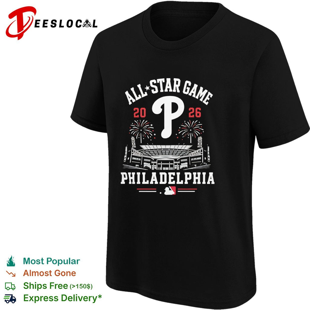 2026 All Star Game Philadelphia Phillies MLB Stadium Fireworks shirt