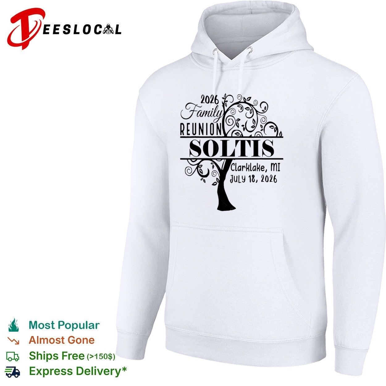 2026 Family Reunion Soltis Clarklake MI July 18 2026 tree shirt