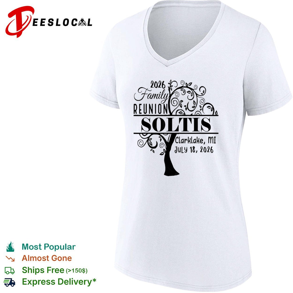 2026 Family Reunion Soltis Clarklake MI July 18 2026 tree shirt