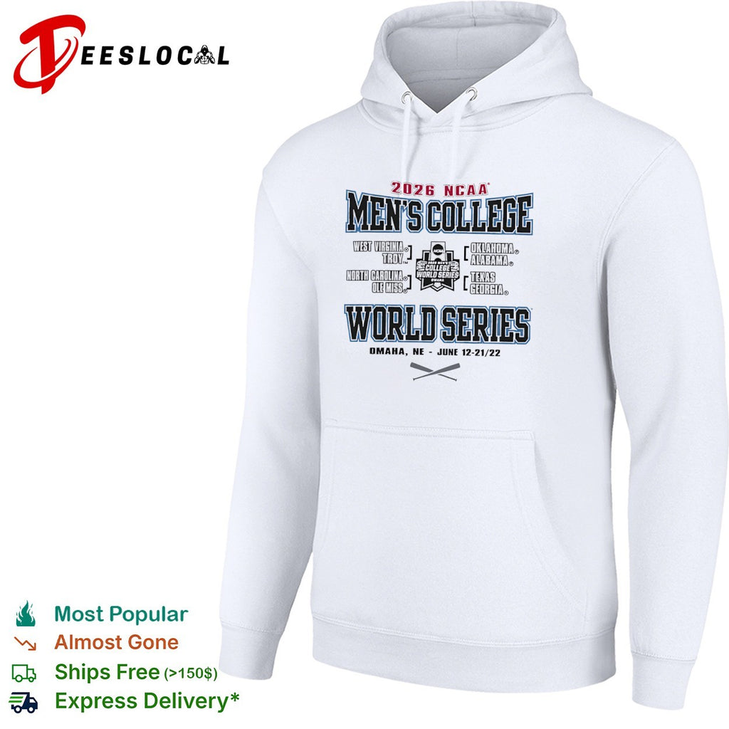 2026 NCAA Men’s College World Series West Virginia Troy Oklahoma Alabama shirt
