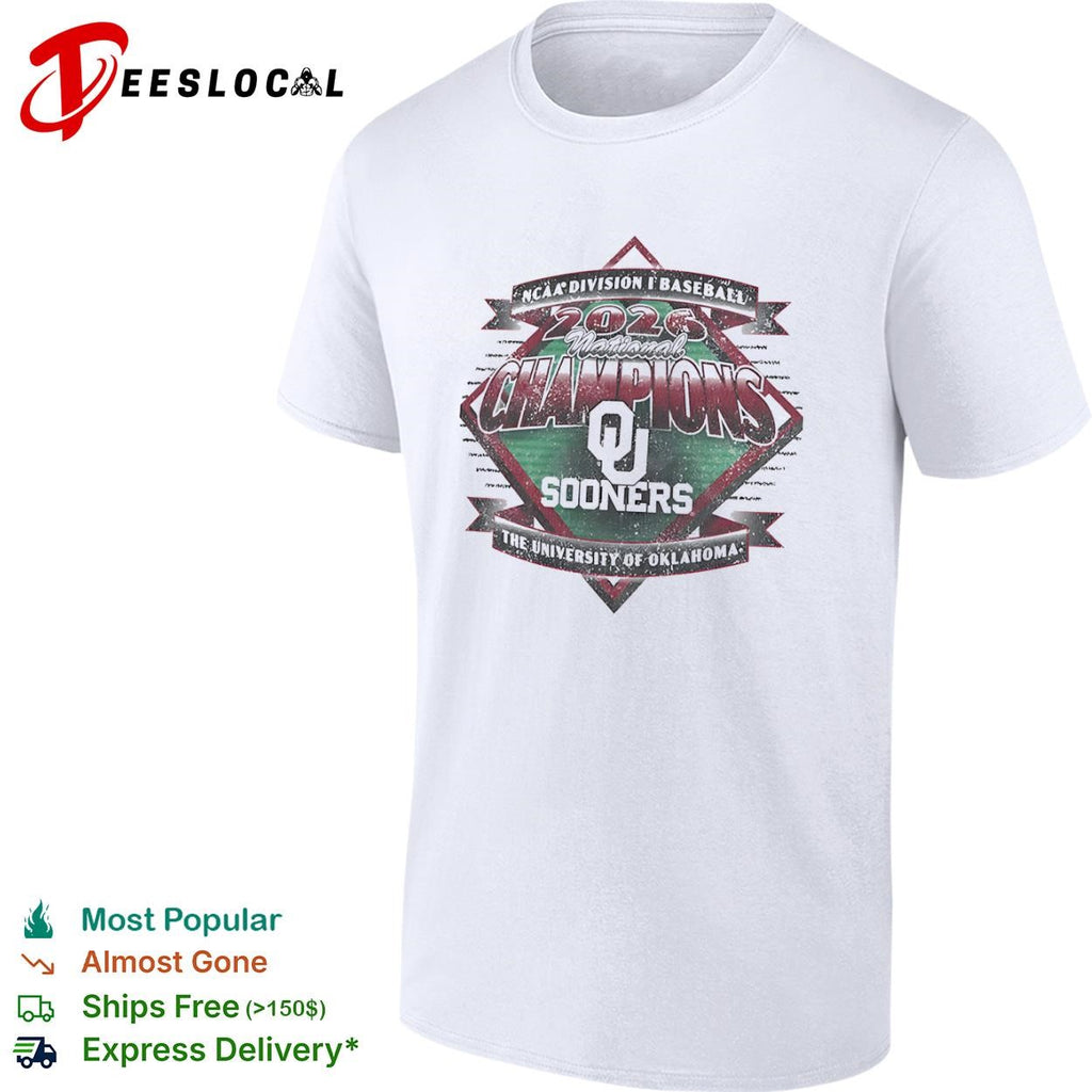 2026 National Champions Oklahoma Sooners NCAA Division I Baseball The University shirt