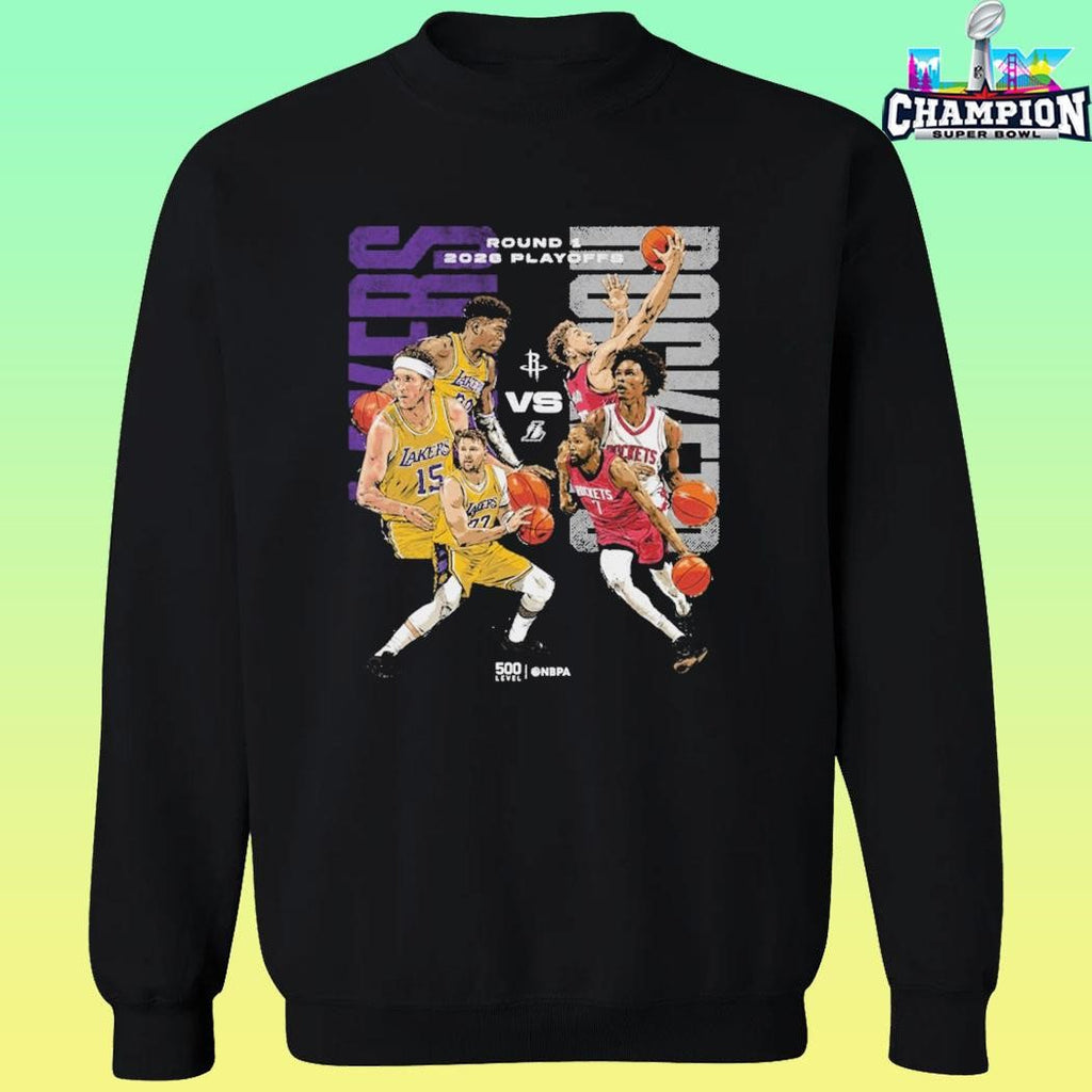 2026 Nba Playoffs Houston Rockets Vs Los Angeles Lakers Shirt
