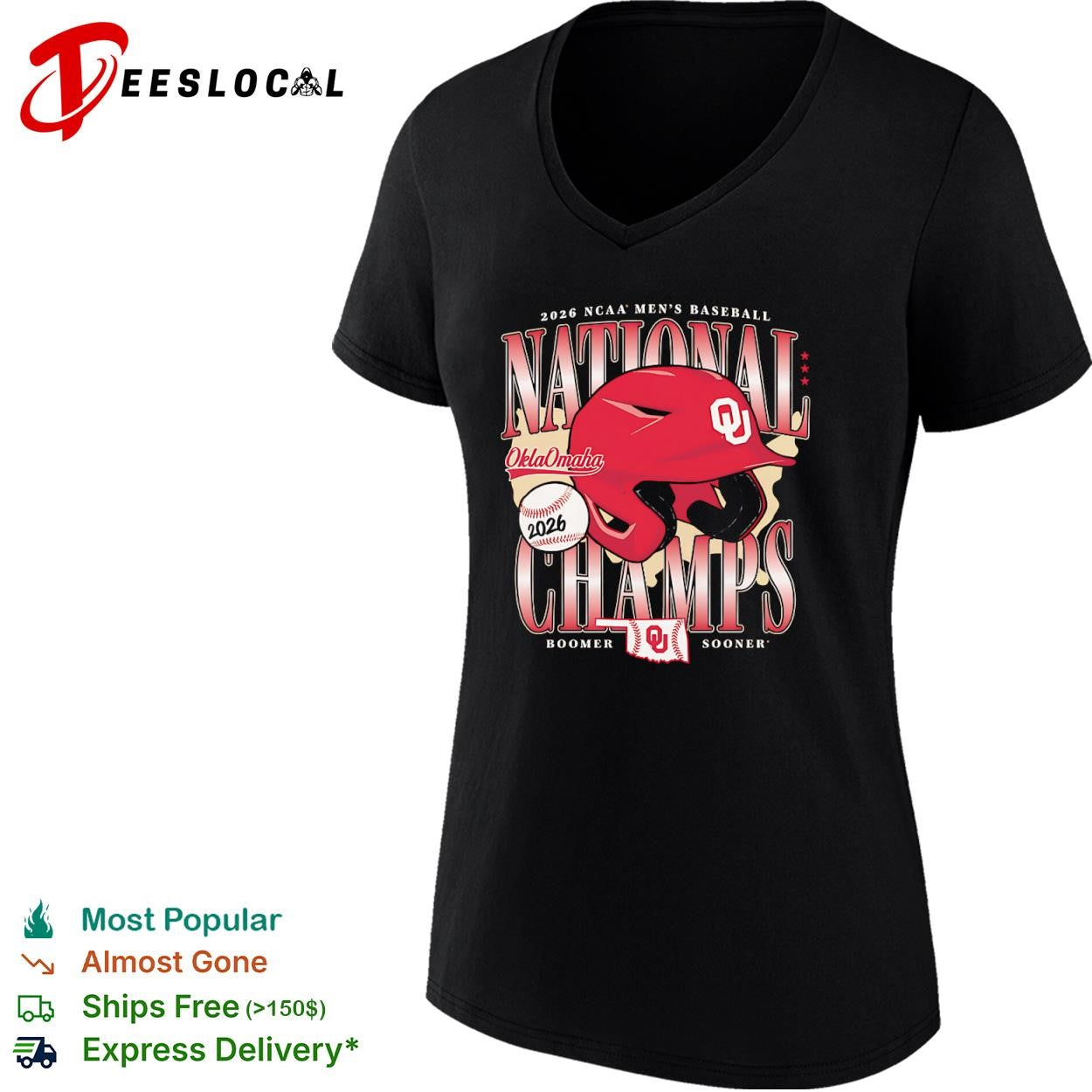 2026 Oklahoma Sooners NCAA National Champs OklaOmaha Boomer Sooner Baseball shirt