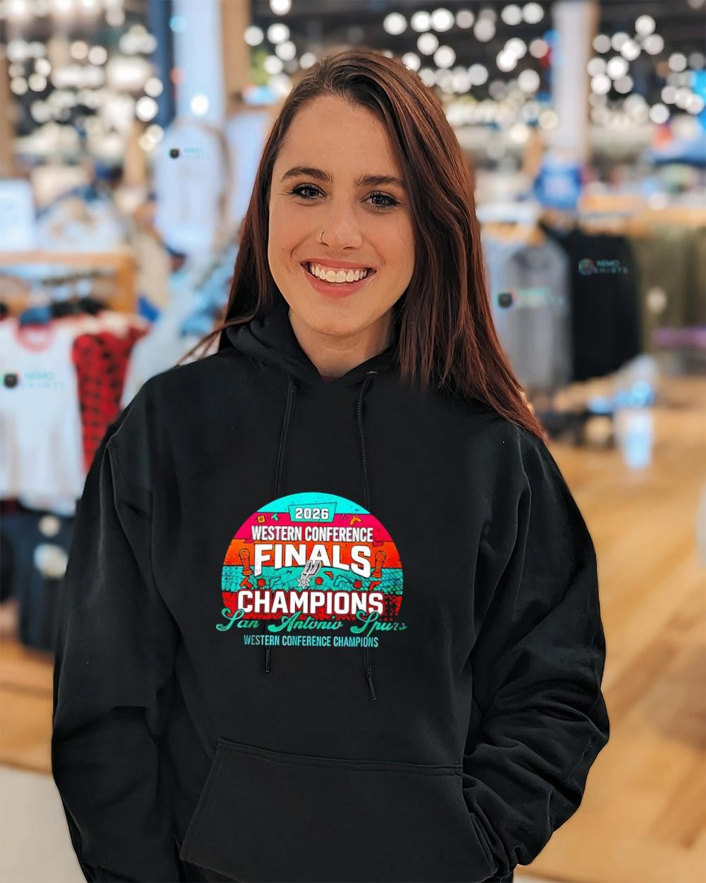 2026 Western Conference Finals Champions San Antonio Spurs logo shirt