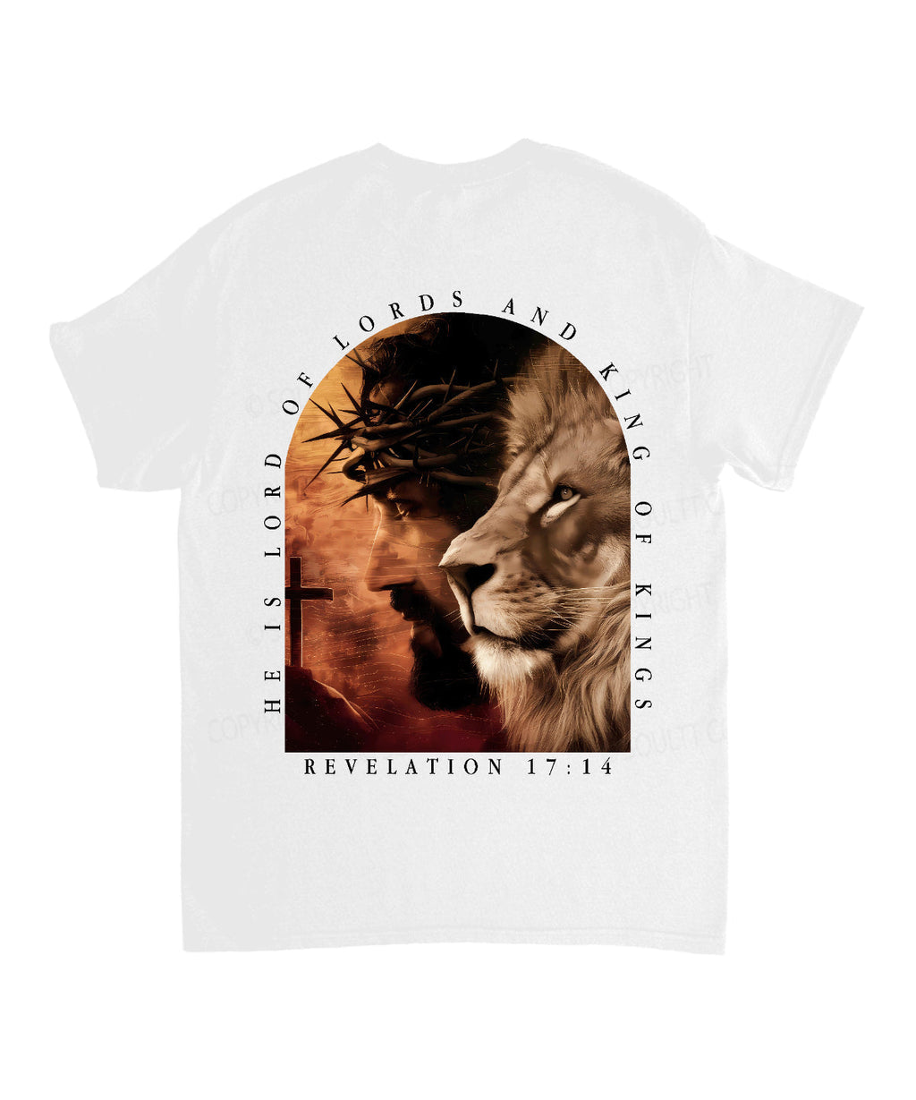 King Of Kings Double Sided Unisex Cotton Christian T-Shirt Hoodie, Sweatshirt | CiraTrend.com (Image 3)
