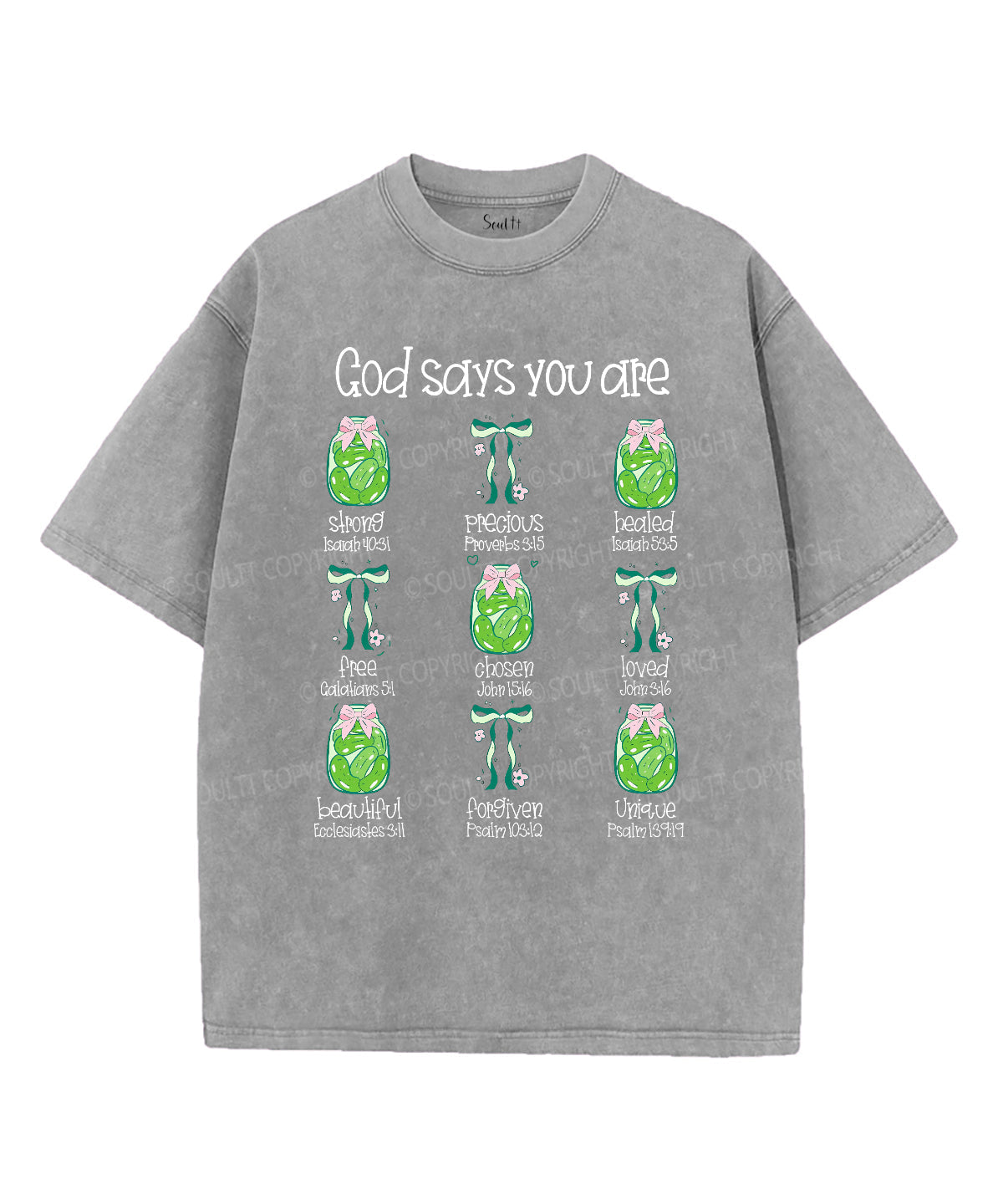 God Says You Are Unisex Washed Christian T-shirt Style001 Hoodie, Sweatshirt | CiraTrend.com (Image 3)