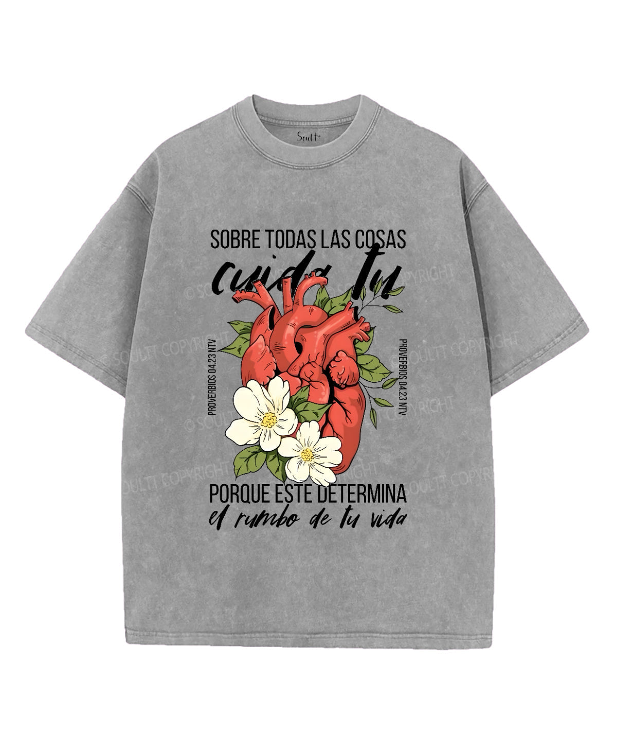 Sobre Todas Las Cosas Unisex Washed Christian T-shirt Hoodie, Sweatshirt | CiraTrend.com (Image 3)