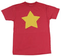 Steven Universe Mens T-Shirt - Gold Star Red Costume Front Image Hoodie, Sweatshirt | CiraTrend.com