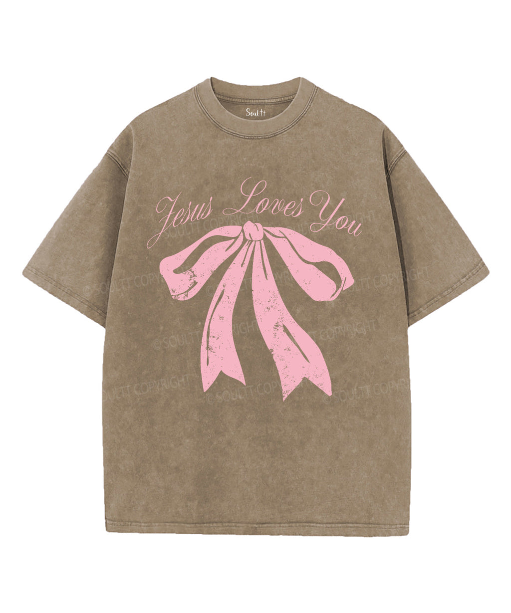 Jesus Love You Unisex Washed Christian T-shirt Hoodie, Sweatshirt | CiraTrend.com (Image 5)