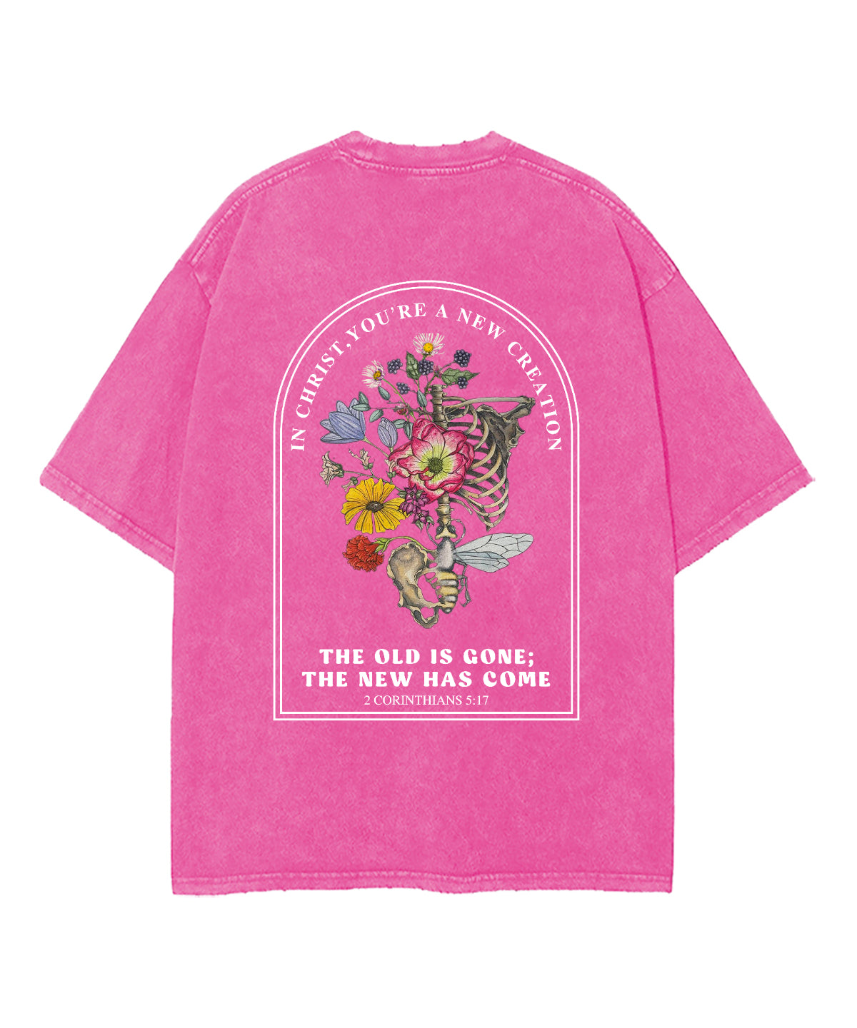 The Old Is Gone Double Sided Washed Christian T-shirt Hoodie, Sweatshirt | CiraTrend.com (Image 5)
