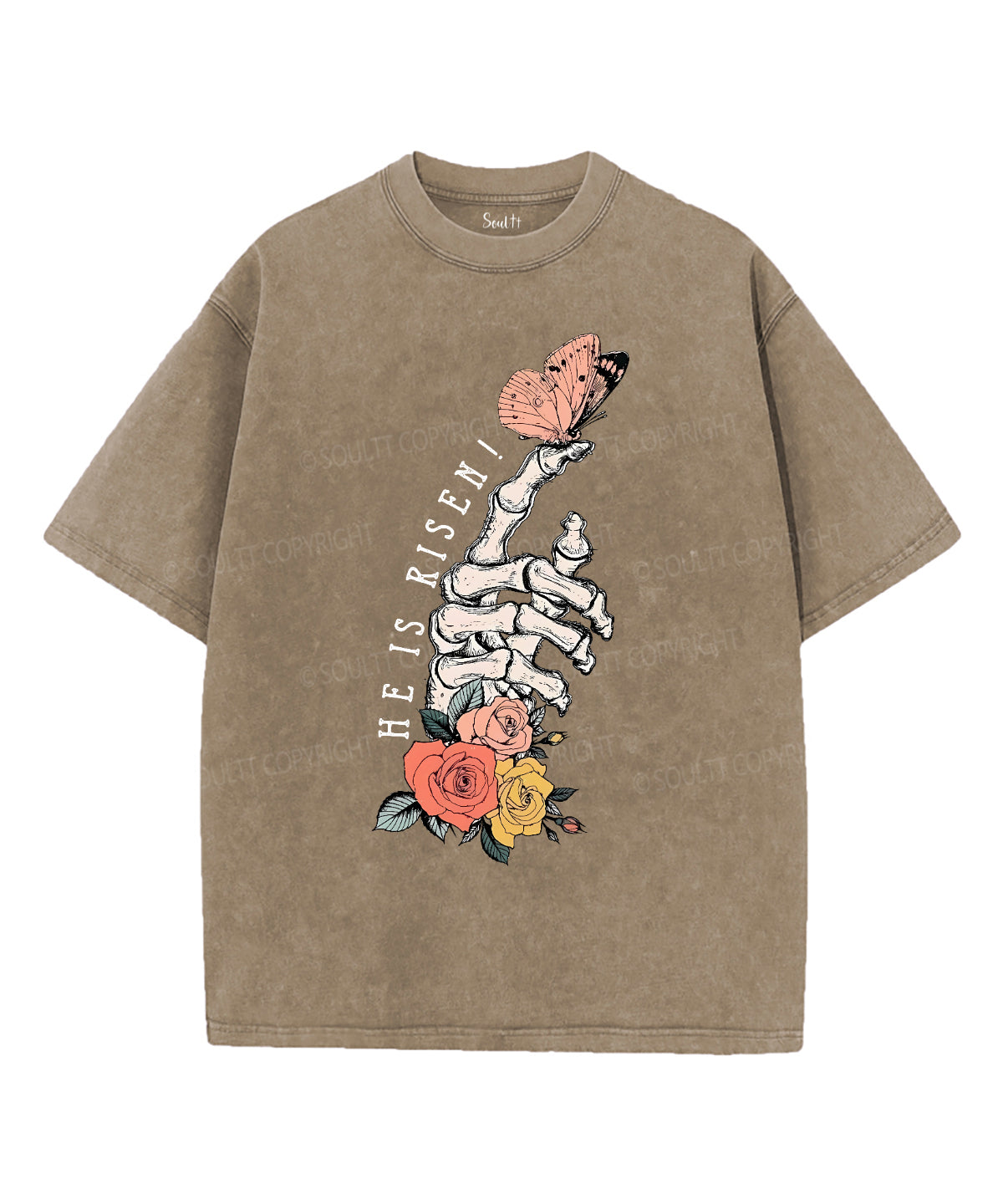 He Is Risen Unisex Washed Christian T-shirt Style007 Hoodie, Sweatshirt | CiraTrend.com (Image 5)