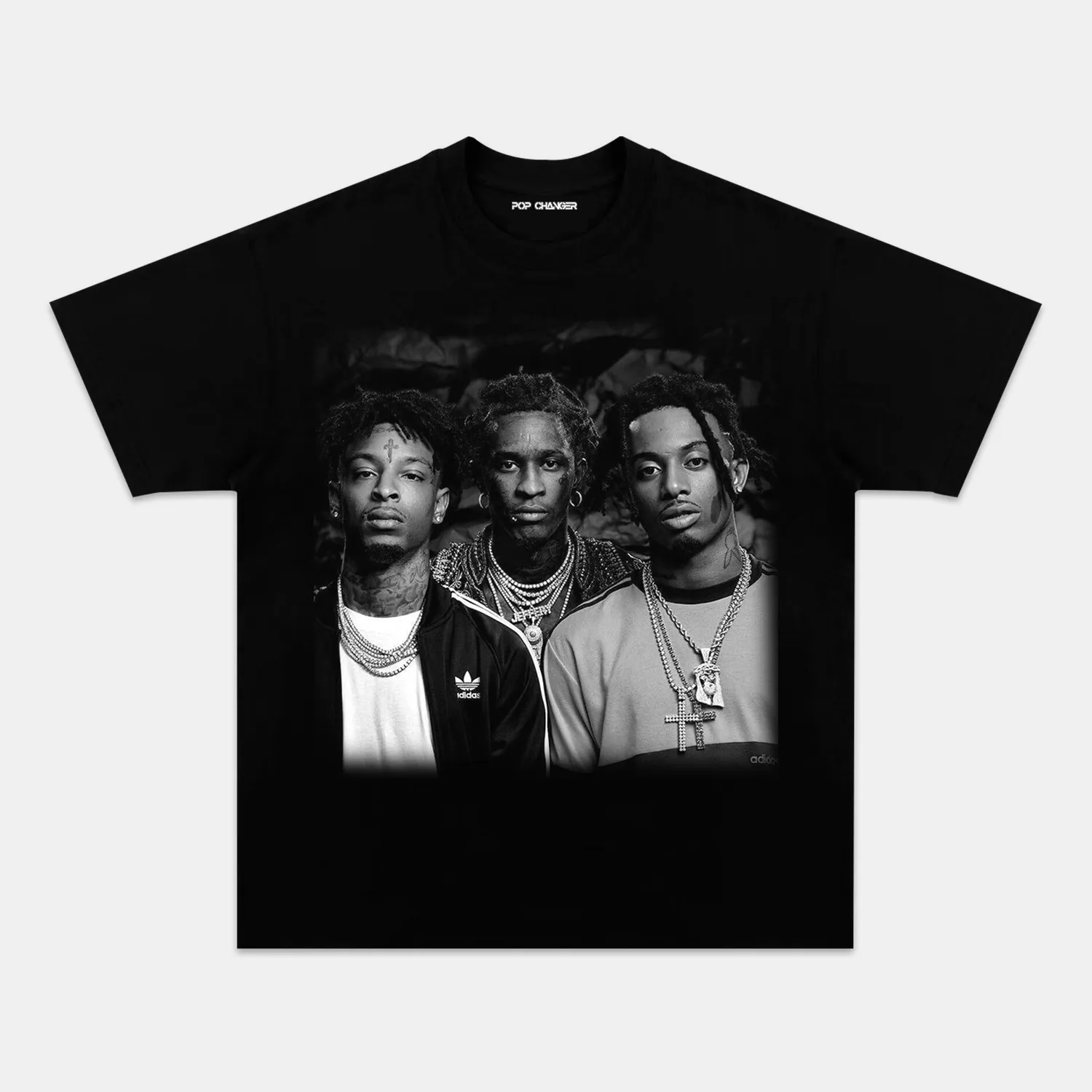 21 SAVAGE & YOUNG THUG & PLAYBOI CARTI TEE Style001