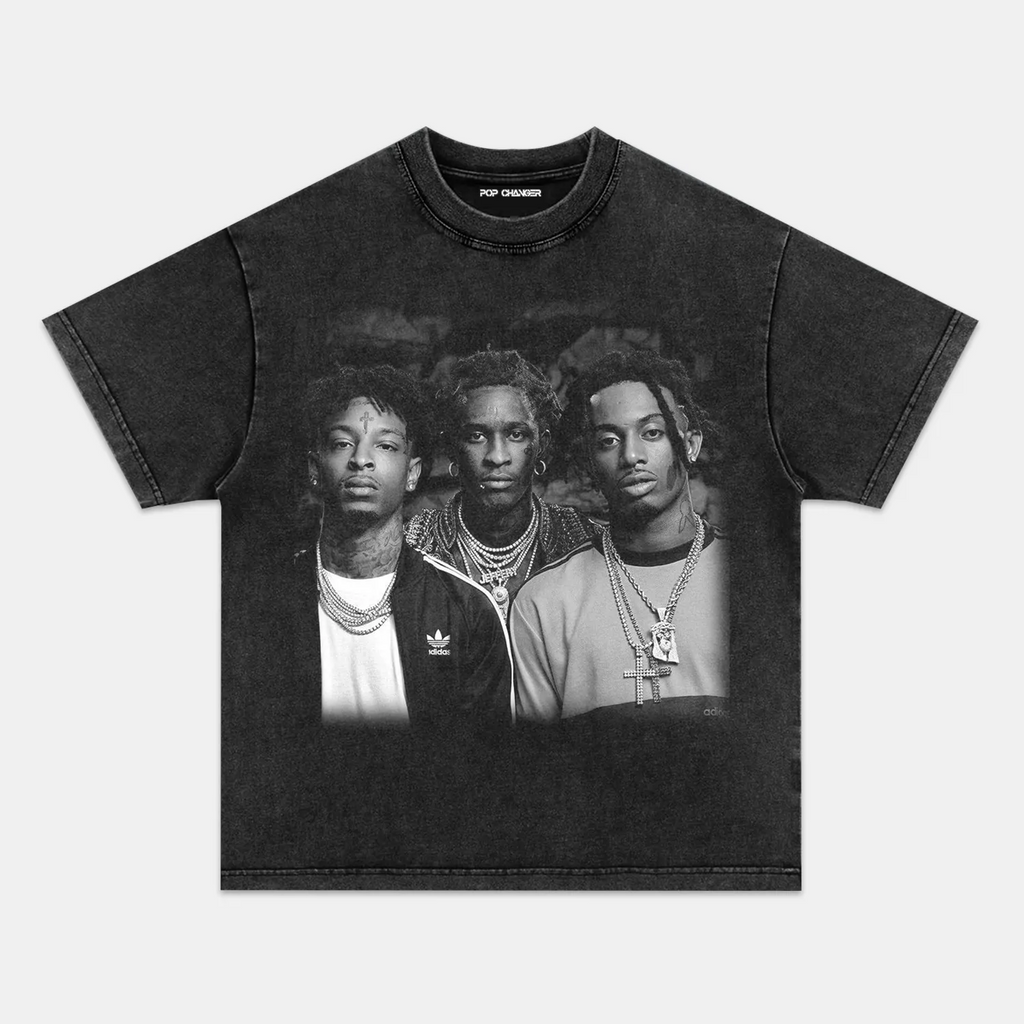 21 SAVAGE & YOUNG THUG & PLAYBOI CARTI TEE Style001