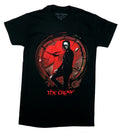 Crow Posing Red Distressed Circle Above Name T-Shirts, Hoodie, Sweatshirt