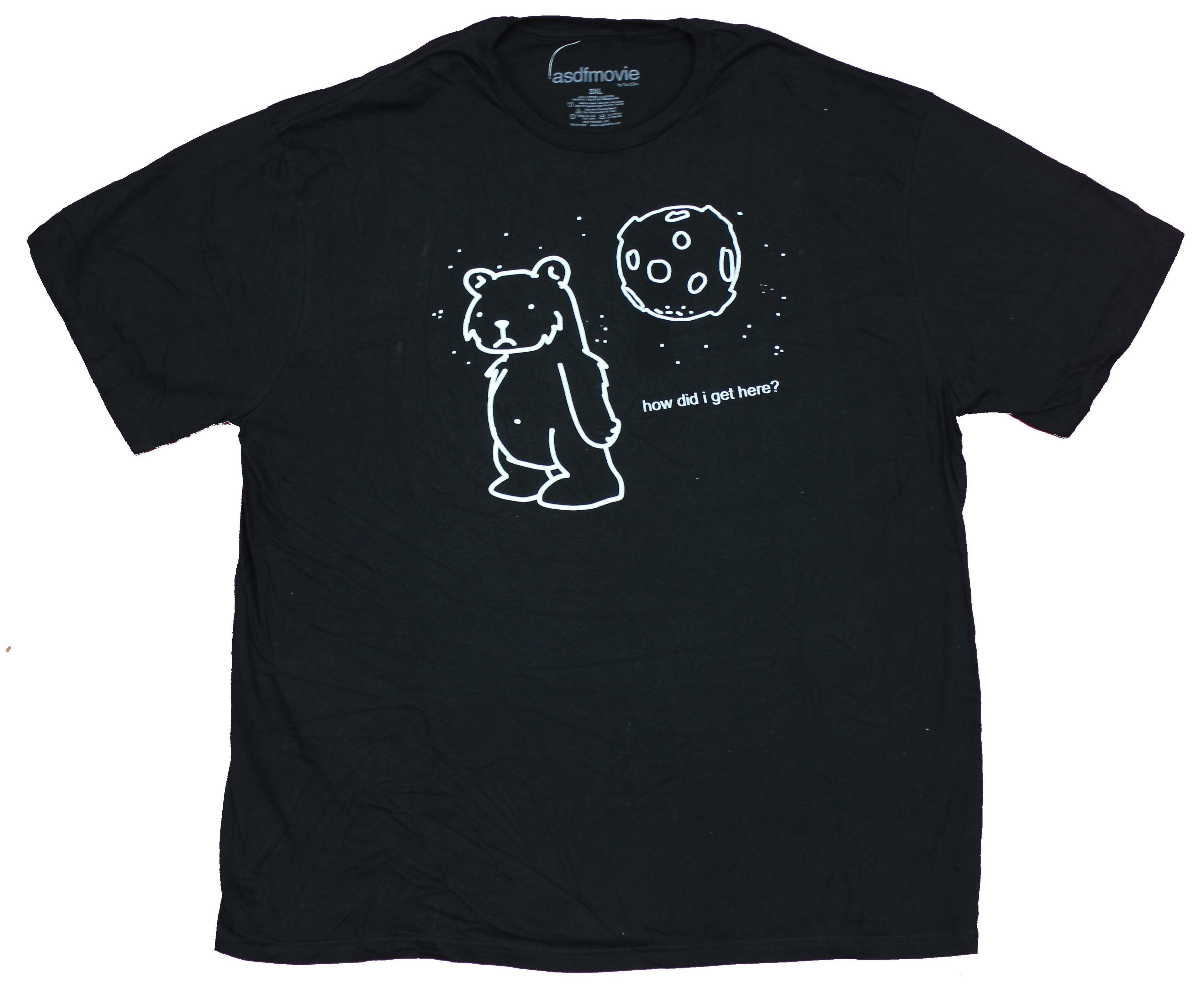 ASDF Movie Mens T-Shirt - How Did I Get Here Space Bear Image Hoodie, Sweatshirt | CiraTrend.com