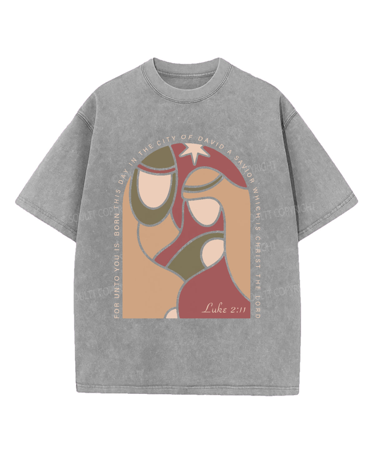 For Unto You Is Bron This Day Washed Christian T-shirt Hoodie, Sweatshirt | CiraTrend.com (Image 5)