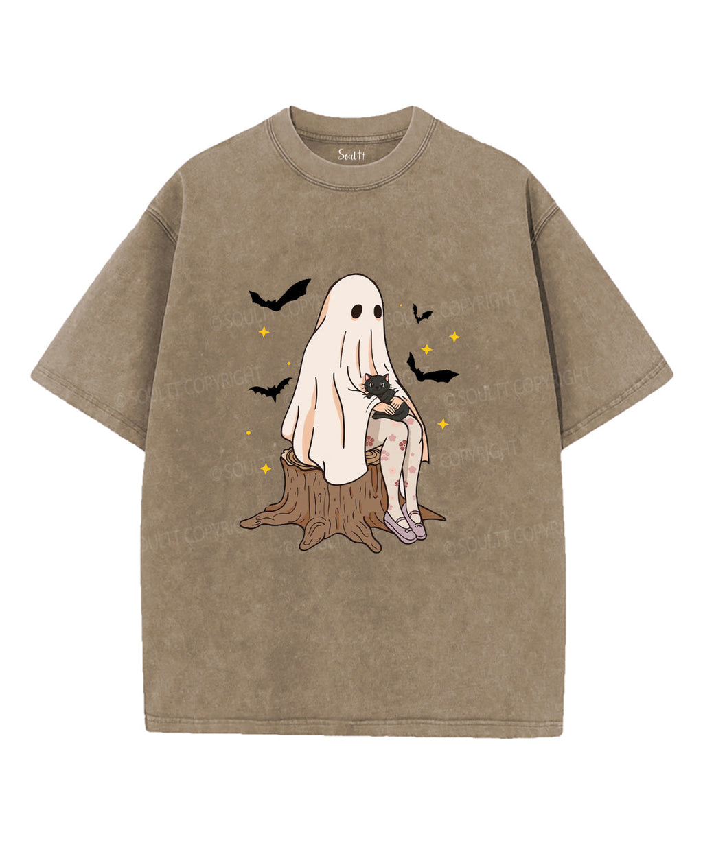 Halloween Holy Ghost Double Sided Unisex Washed Christian T-shirt Style002 Hoodie, Sweatshirt | CiraTrend.com (Image 2)