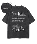Yeshua Double Sided Washed Christian T-shirt Hoodie, Sweatshirt | CiraTrend.com (Image 1)