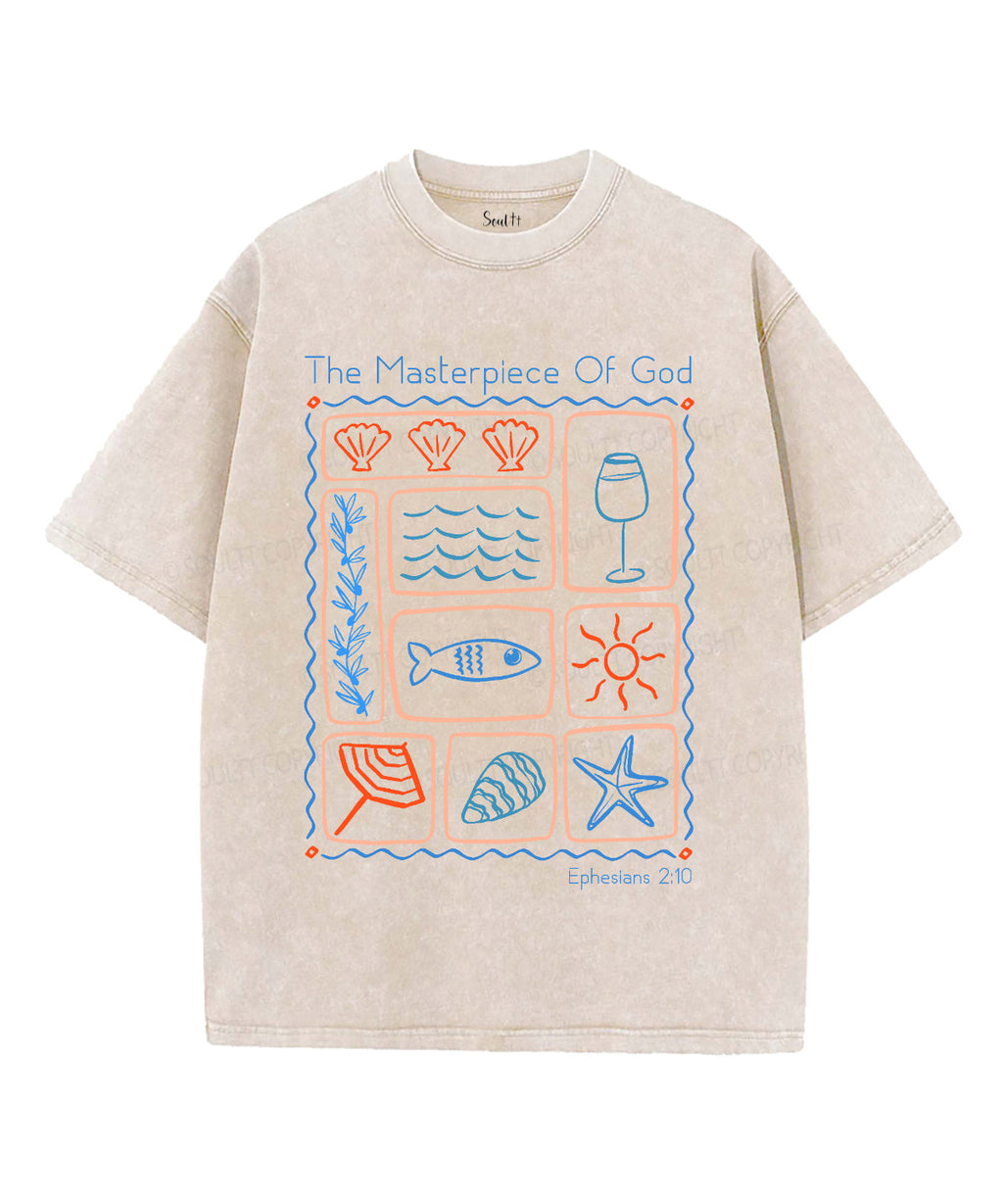The Masterpiece Of God Unisex Washed Christian T-shirt Hoodie, Sweatshirt | CiraTrend.com (Image 1)
