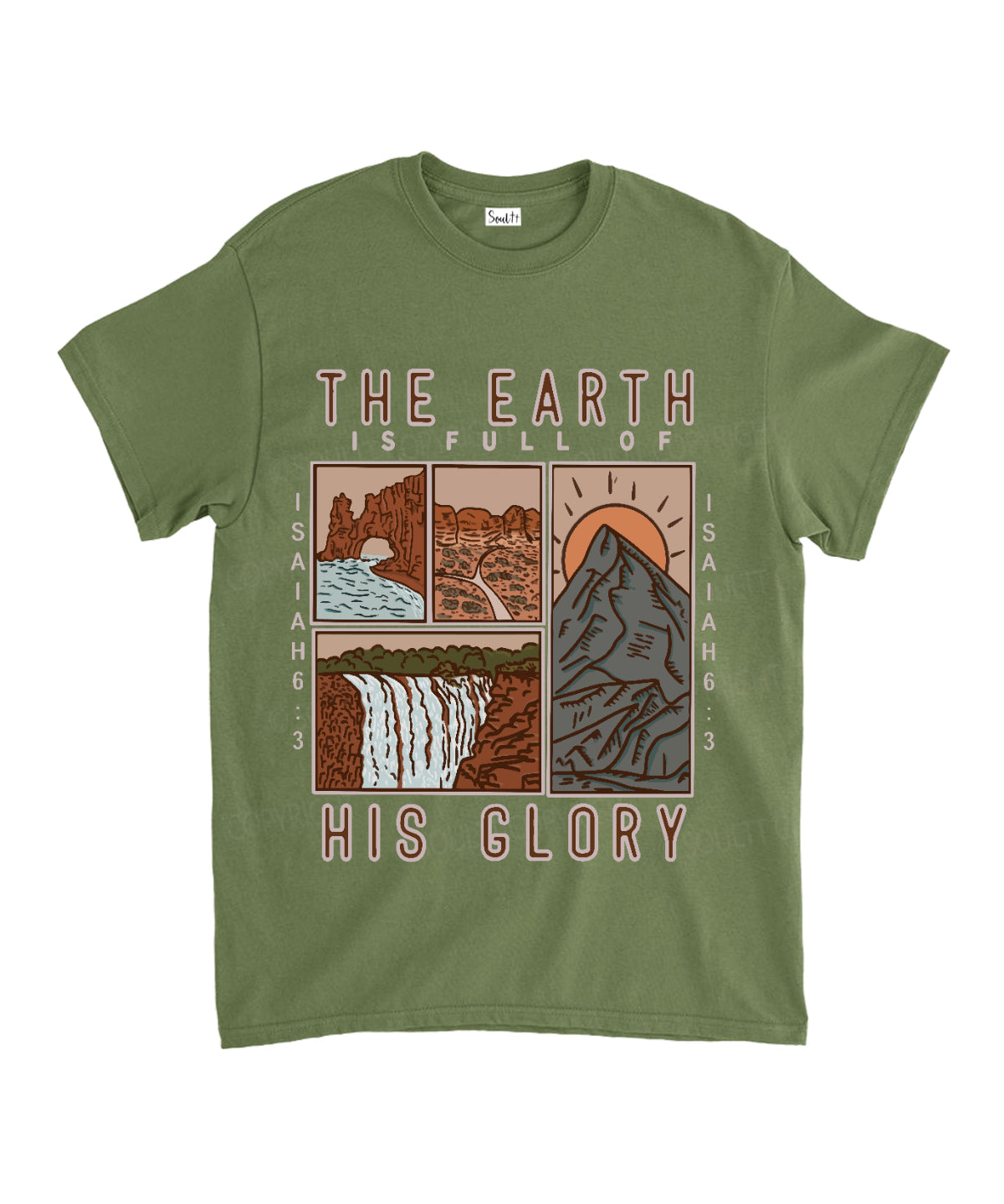 The Earth Is Full Of His Glory Unisex Cotton Christian T-Shirt Hoodie, Sweatshirt | CiraTrend.com (Image 5)
