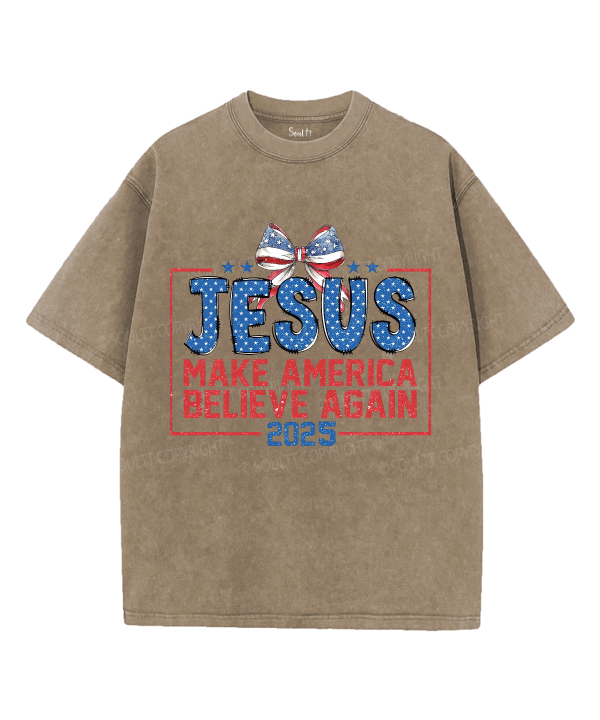 Make America Believe Again Unisex Washed Christian T-shirt Hoodie, Sweatshirt | CiraTrend.com (Image 5)