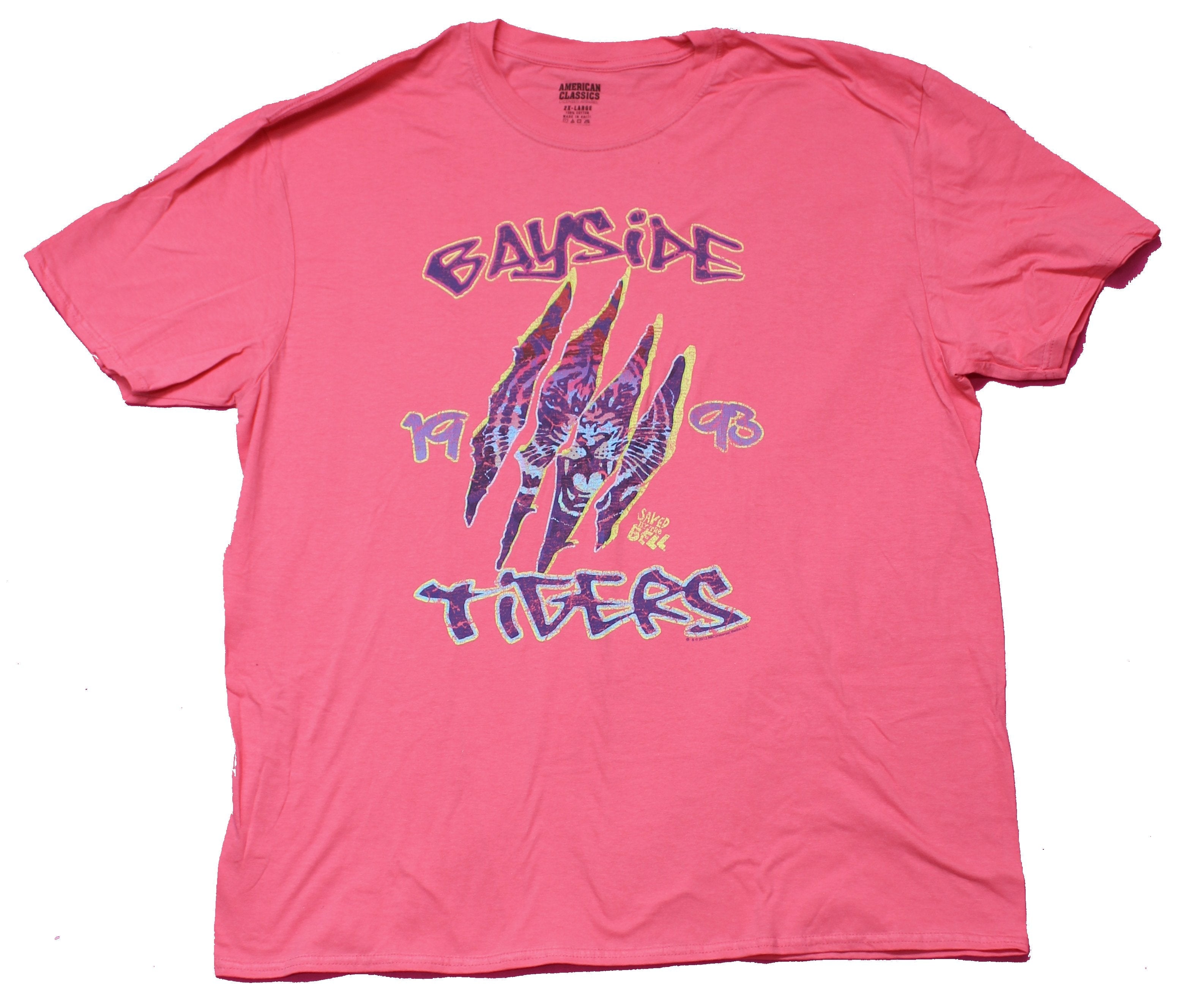 Saved by the Bell Mens T-shirt  - Bayside Tigers Ripped Image Hoodie, Sweatshirt | CiraTrend.com