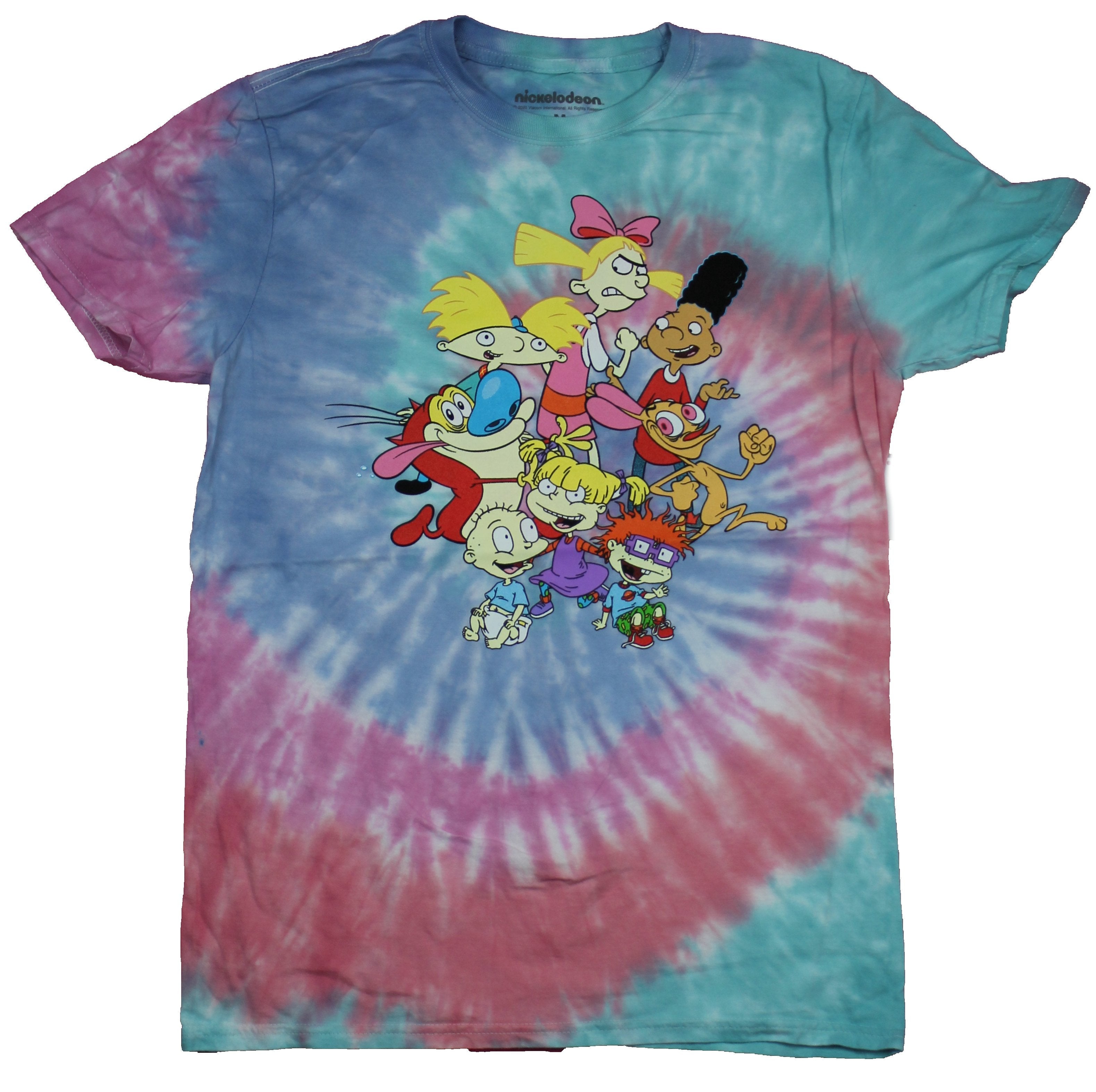 Nicktoons Mens T-Shirt  - Giant Rugrats Ren Stimpy  Arnold & More Group Hoodie, Sweatshirt | CiraTrend.com