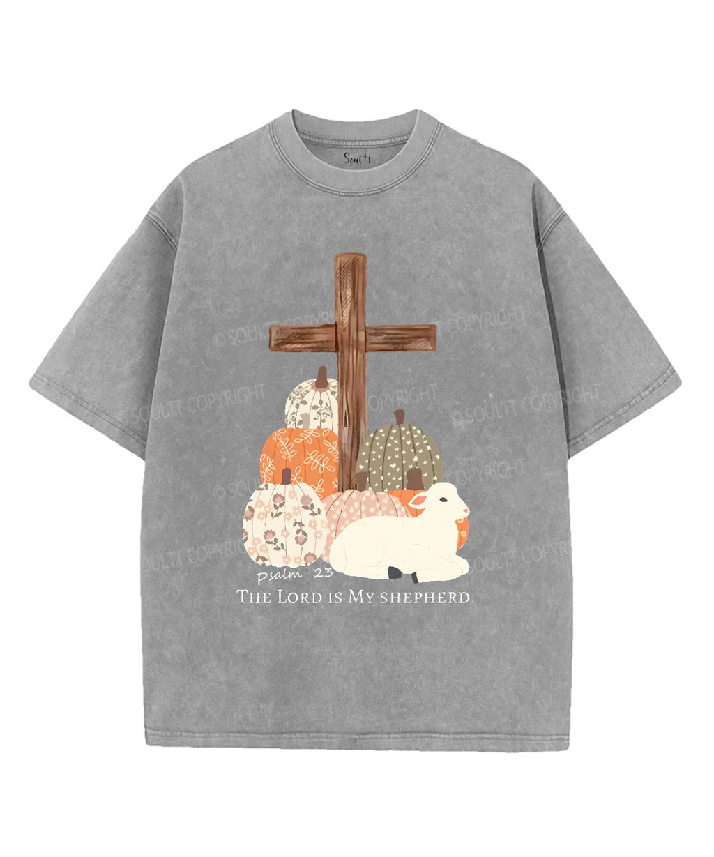 The Lord Is My Shepherd Unisex Washed Christian T-shirt Style005 Hoodie, Sweatshirt | CiraTrend.com (Image 4)