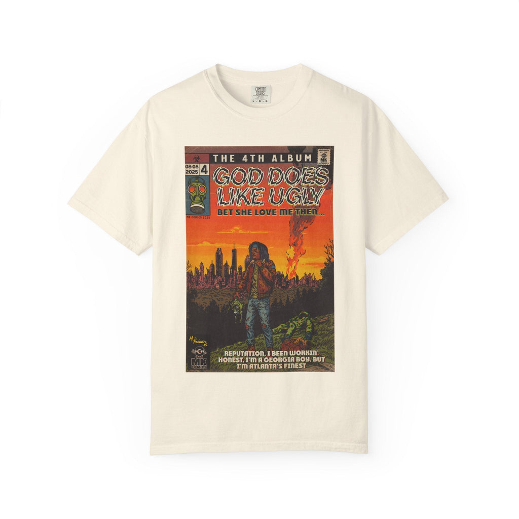 God Does Like Ugly - Unisex Garment-Dyed T-shirt Hoodie, Sweatshirt | CiraTrend.com (Image 3)