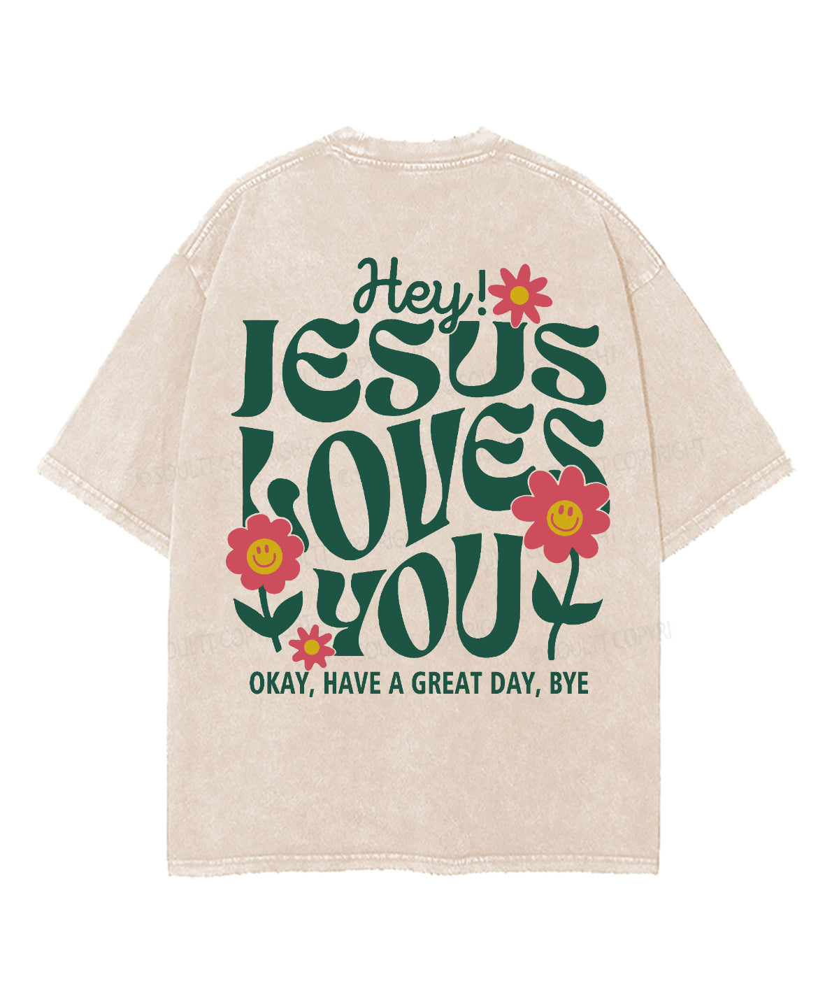 Jesus Love You Double Sided Washed Christian T-shirt Style001 Hoodie, Sweatshirt | CiraTrend.com (Image 3)