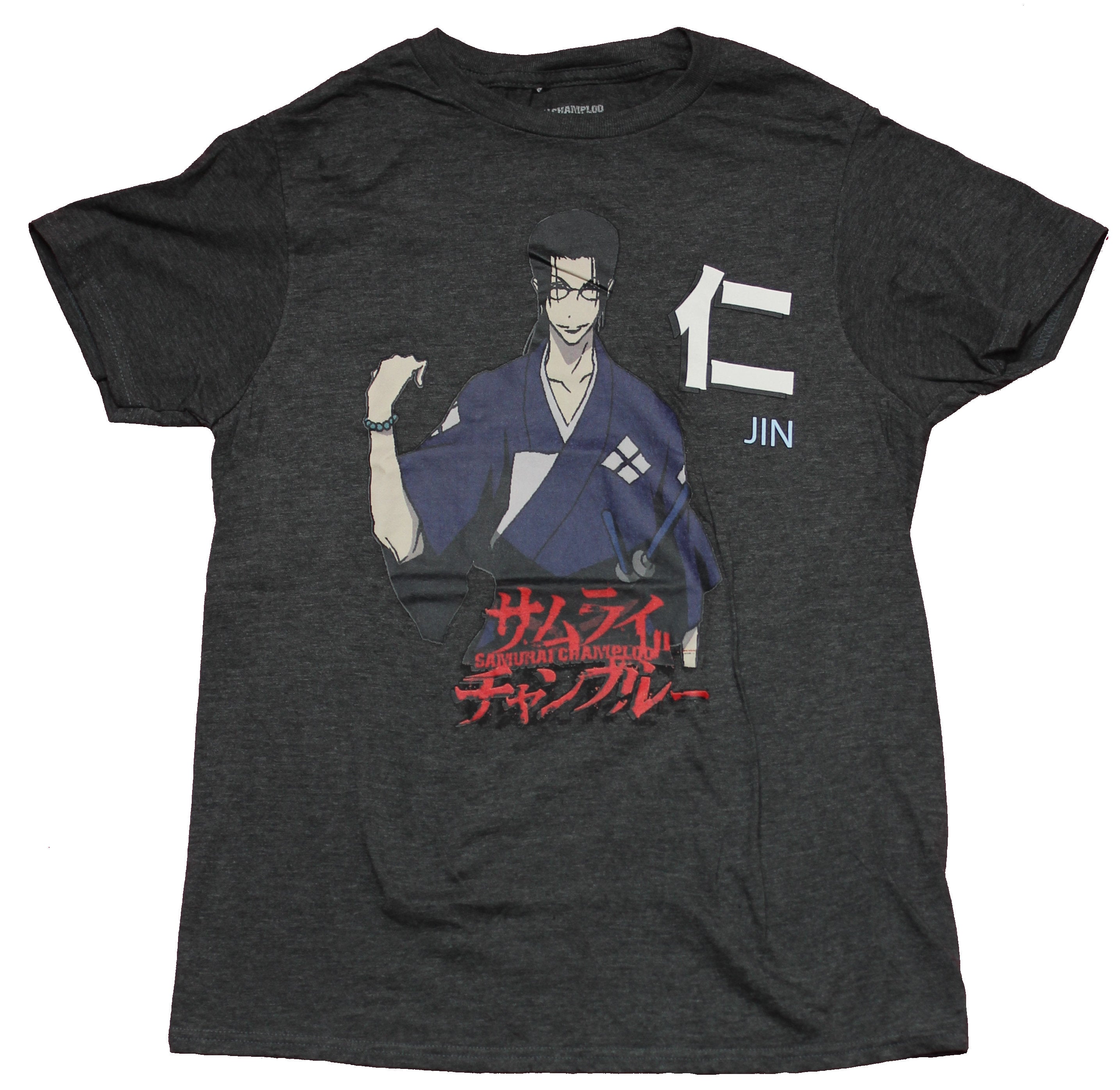 Samurai Champloo  Mens T-Shirt - Jin Sce Over Logo Hoodie, Sweatshirt | CiraTrend.com