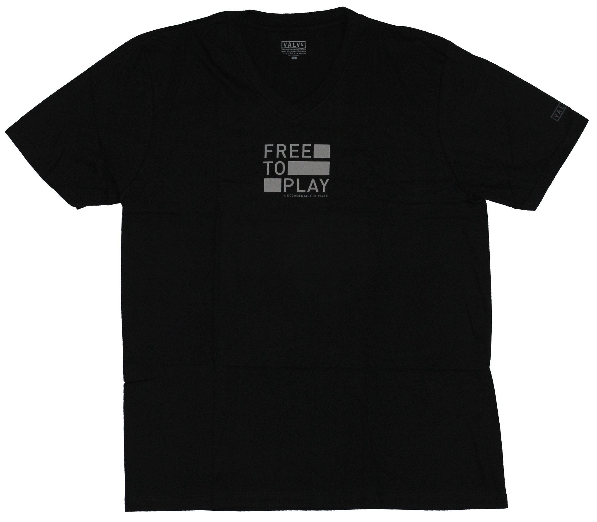 Free to Play Mens T-Shirt - Documentary Valve Simple Word Logo Image Hoodie, Sweatshirt | CiraTrend.com