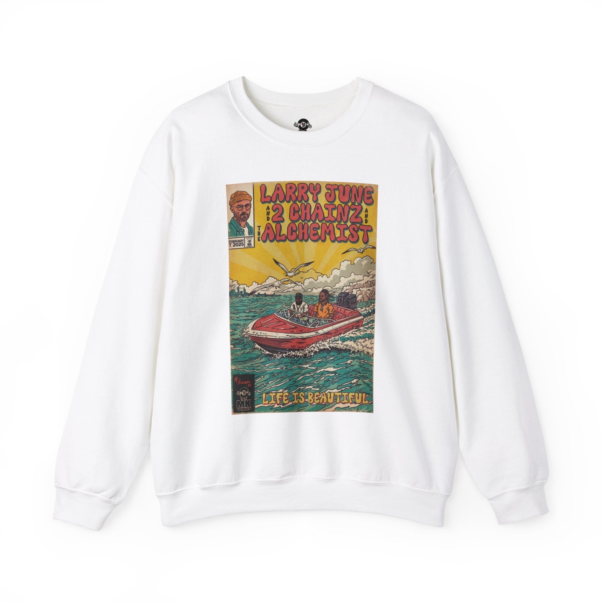 Life is Beautiful - Unisex Heavy BlendÃ¢â€žÂ¢ Crewneck Sweatshirt T-Shirts, Hoodie | CiraTrend.com (Image 2)