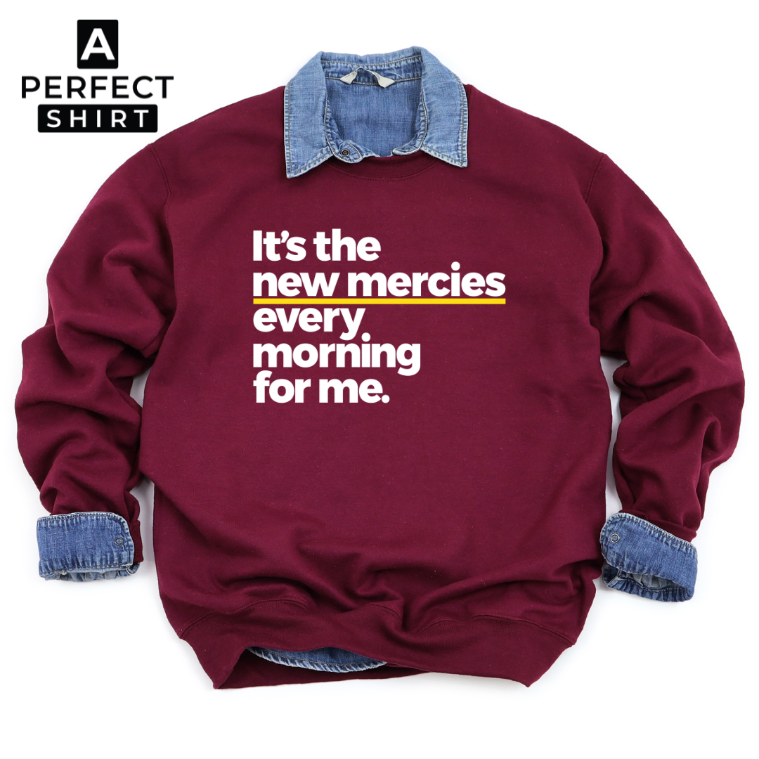 New Morning New Mercies Unisex Sweatshirt T-Shirts, Hoodie | CiraTrend.com (Image 1)