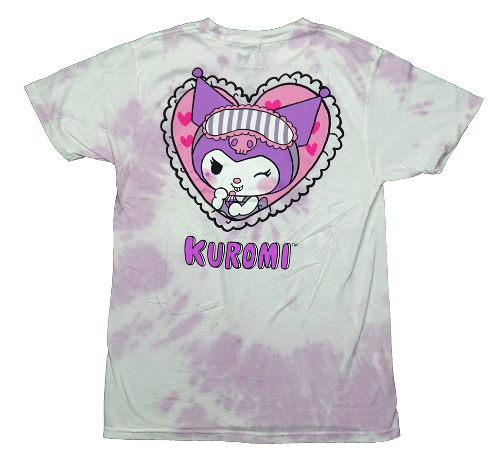 My Melody Kuromi Mens T-Shirt - Inside Lace Heart Tie Dye Hoodie, Sweatshirt | CiraTrend.com (Image 2)