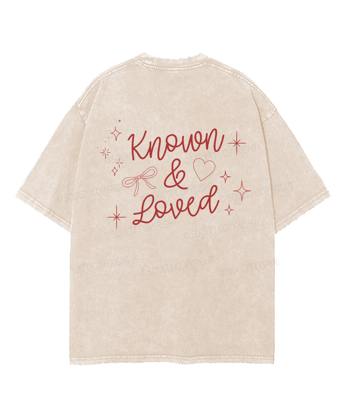 KNOW & LOVED Double Sided Unisex Washed Christian T-shirt Hoodie, Sweatshirt | CiraTrend.com (Image 3)
