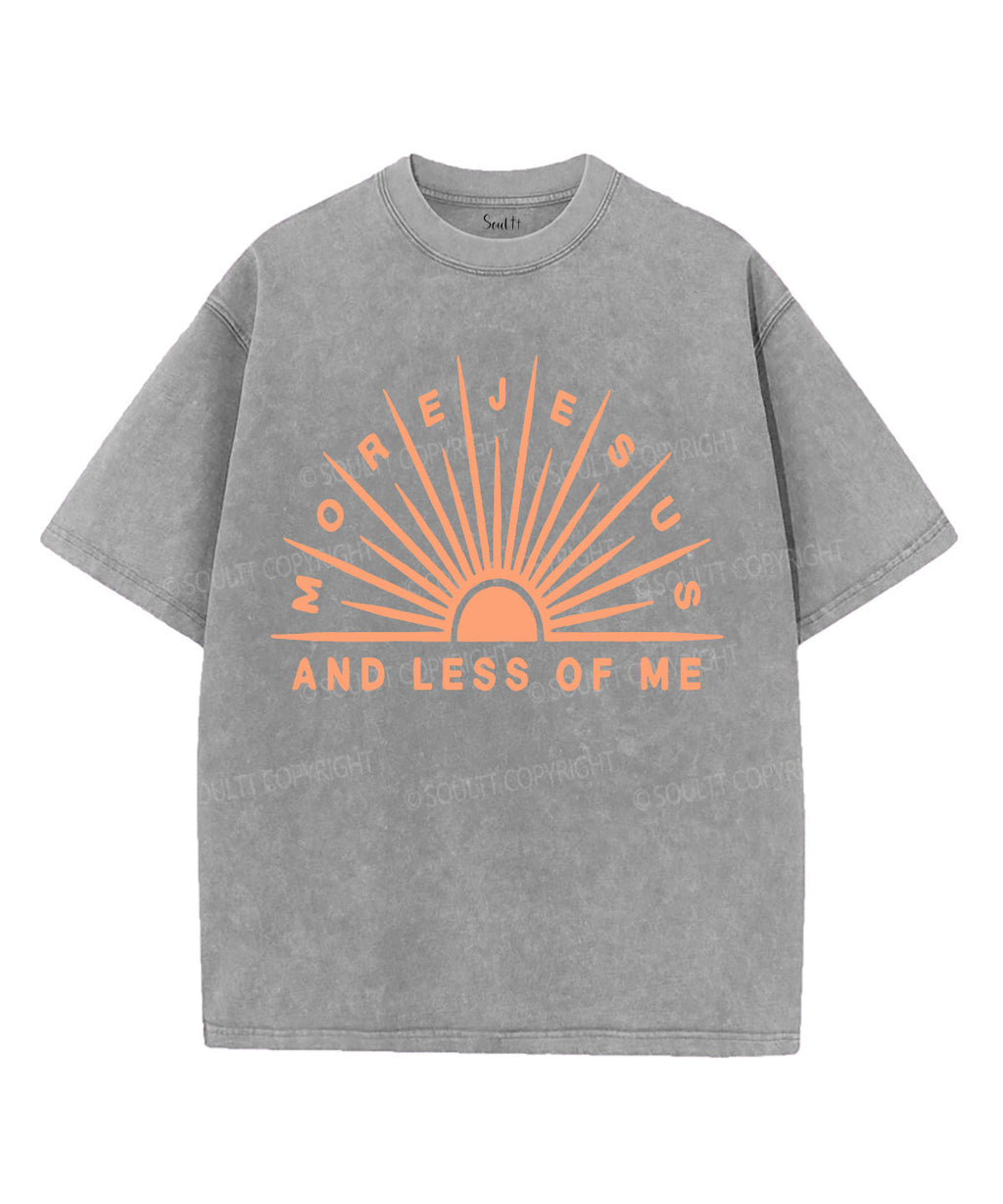 More Jesus And Less Of Me Unisex Washed Christian T-shirt Hoodie, Sweatshirt | CiraTrend.com (Image 4)