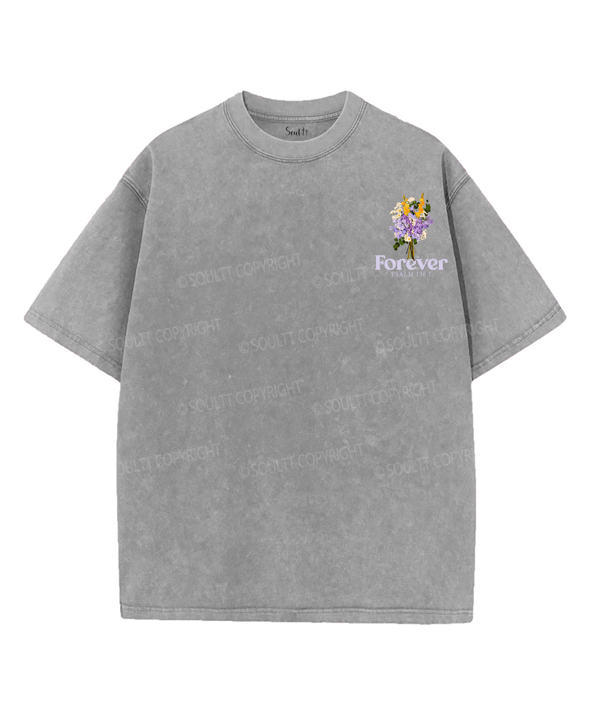 His Love Endures Forever Double Sided Unisex Washed Christian T-shirt Style003 Hoodie, Sweatshirt | CiraTrend.com (Image 4)