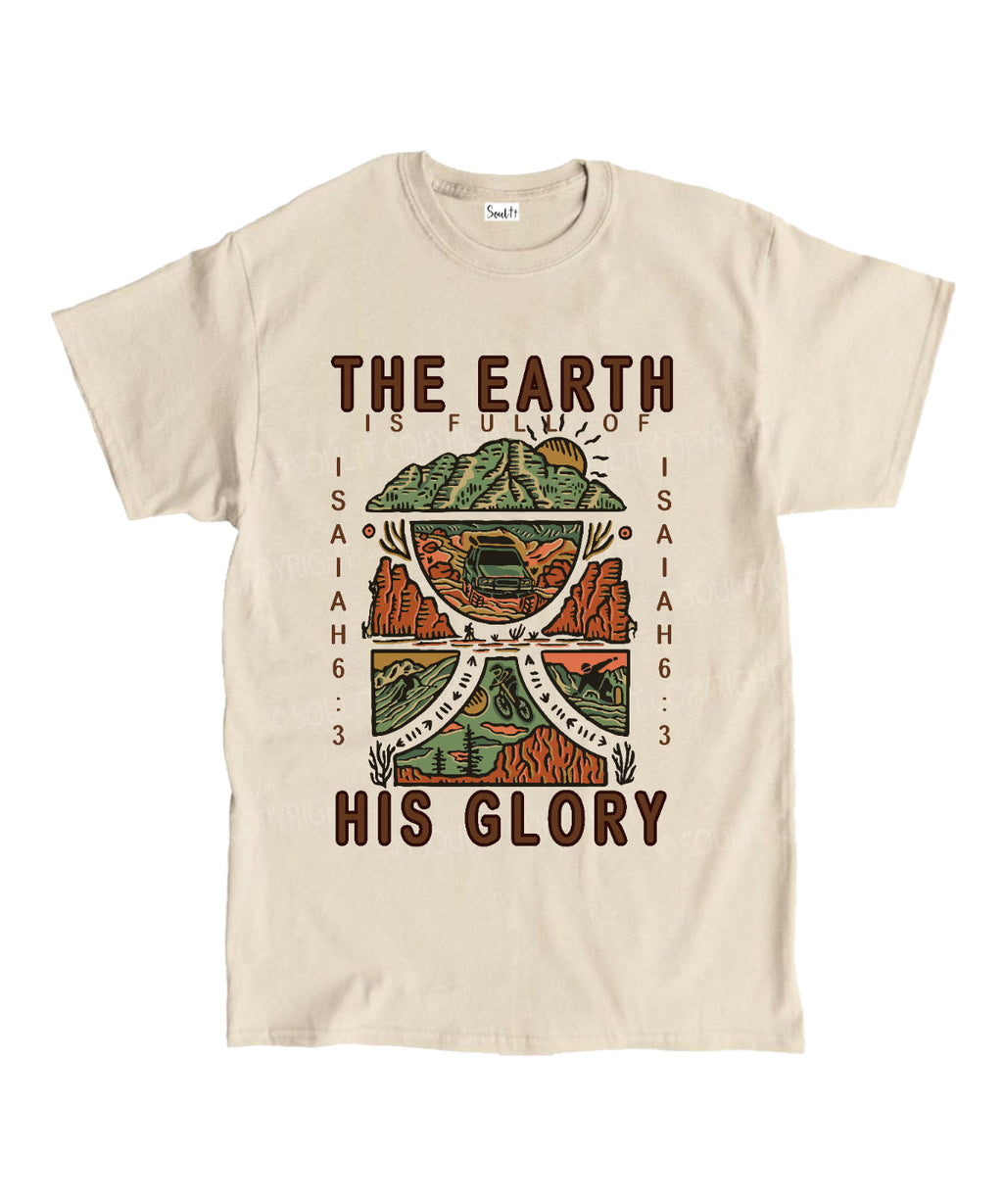 The Earth Is Full Of His Glory Unisex Cotton Christian T-Shirt Style003 Hoodie, Sweatshirt | CiraTrend.com (Image 1)