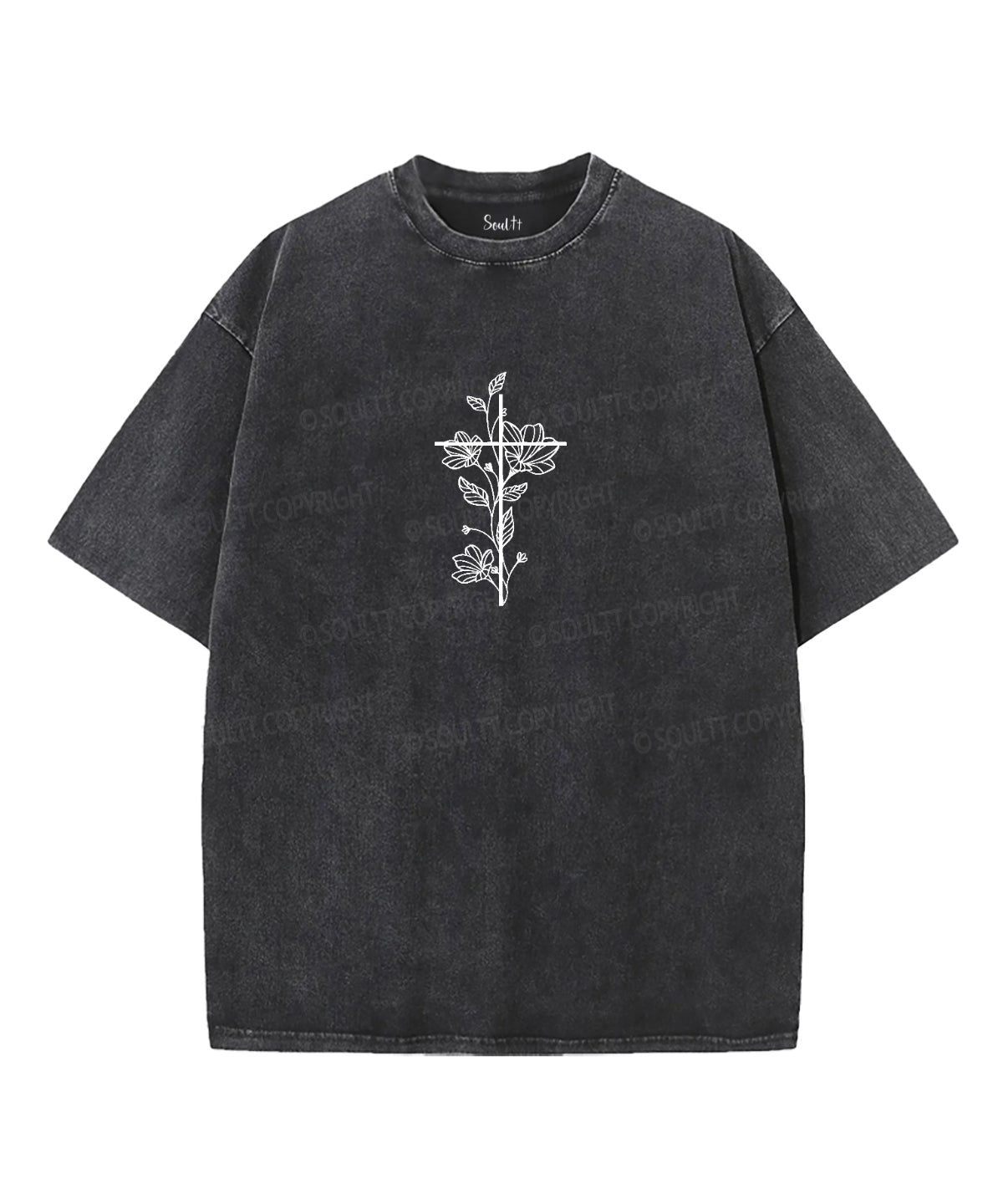 Good News Unisex Washed Christian T-shirt Hoodie, Sweatshirt | CiraTrend.com (Image 2)