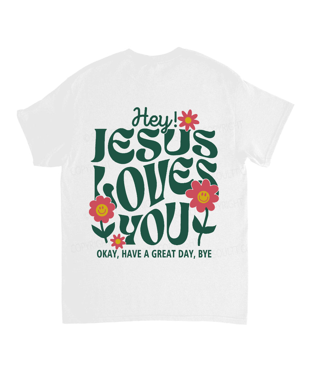 Jesus Love You Double Sided Unisex Cotton Christian T-Shirt Hoodie, Sweatshirt | CiraTrend.com (Image 3)