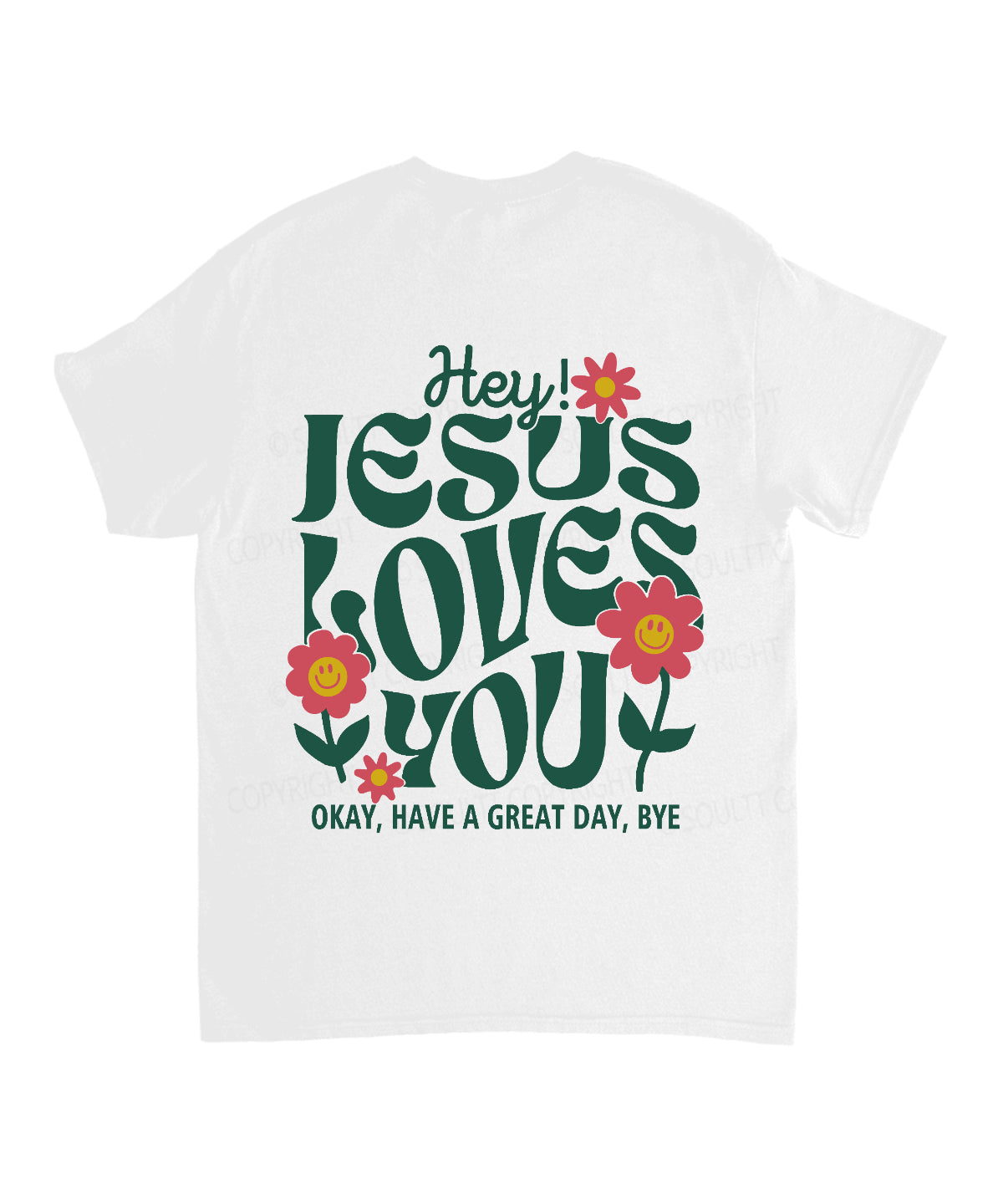 Jesus Love You Double Sided Unisex Cotton Christian T-Shirt Hoodie, Sweatshirt | CiraTrend.com (Image 3)