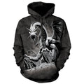 Black Dragon Hooded Sweatshirt T-Shirts, Hoodie | CiraTrend.com