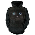 Black Kitten Face Hooded Sweatshirt T-Shirts, Hoodie | CiraTrend.com