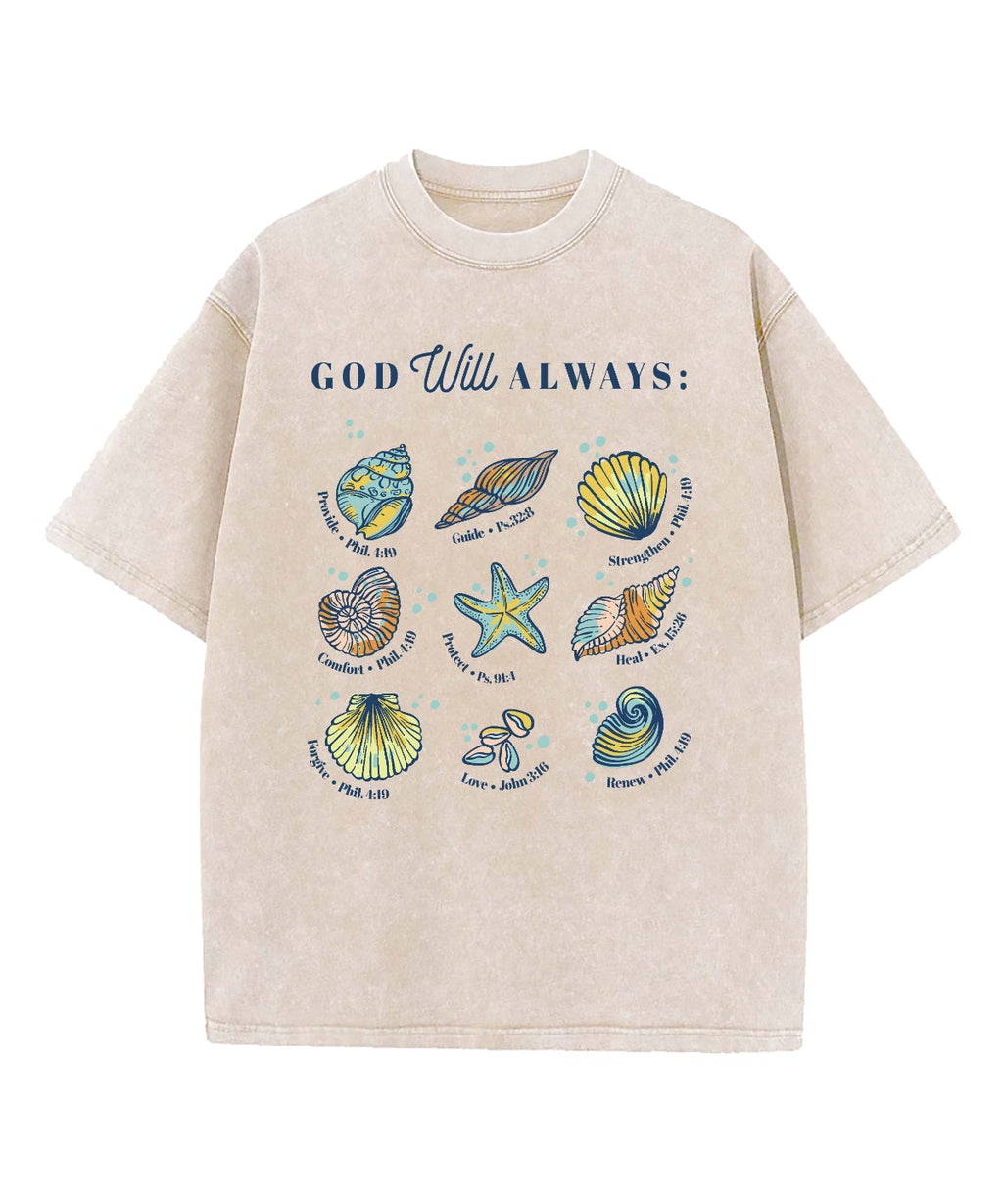 God Will Always Washed Christian T-shirt Hoodie, Sweatshirt | CiraTrend.com (Image 1)