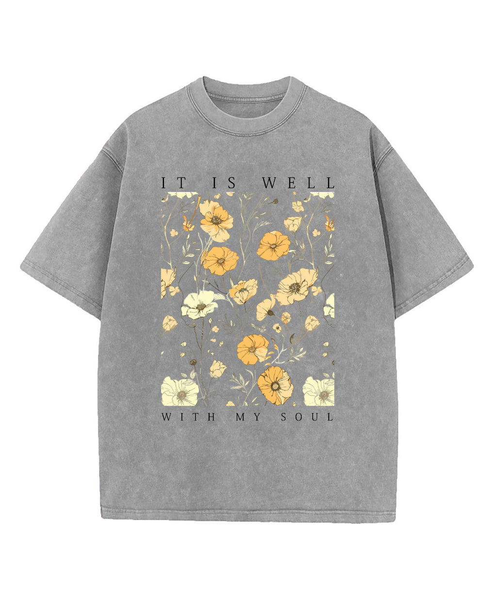 It Is Well With My Soul Washed Christian T-shirt Style015 Hoodie, Sweatshirt | CiraTrend.com (Image 4)