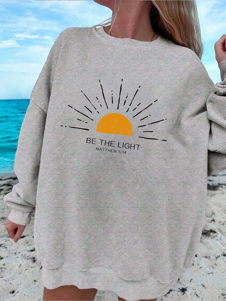 Be The Light Cotton Christian Sweatshirt T-Shirts, Hoodie | CiraTrend.com (Image 2)